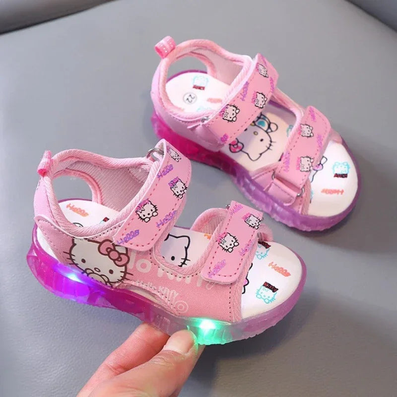 Hello Kitty LED Light Sandals – Cute & Comfy Summer Shoes for Toddlers