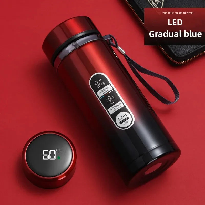 500ML-1L Stainless Steel Thermos Bottle with LED Display