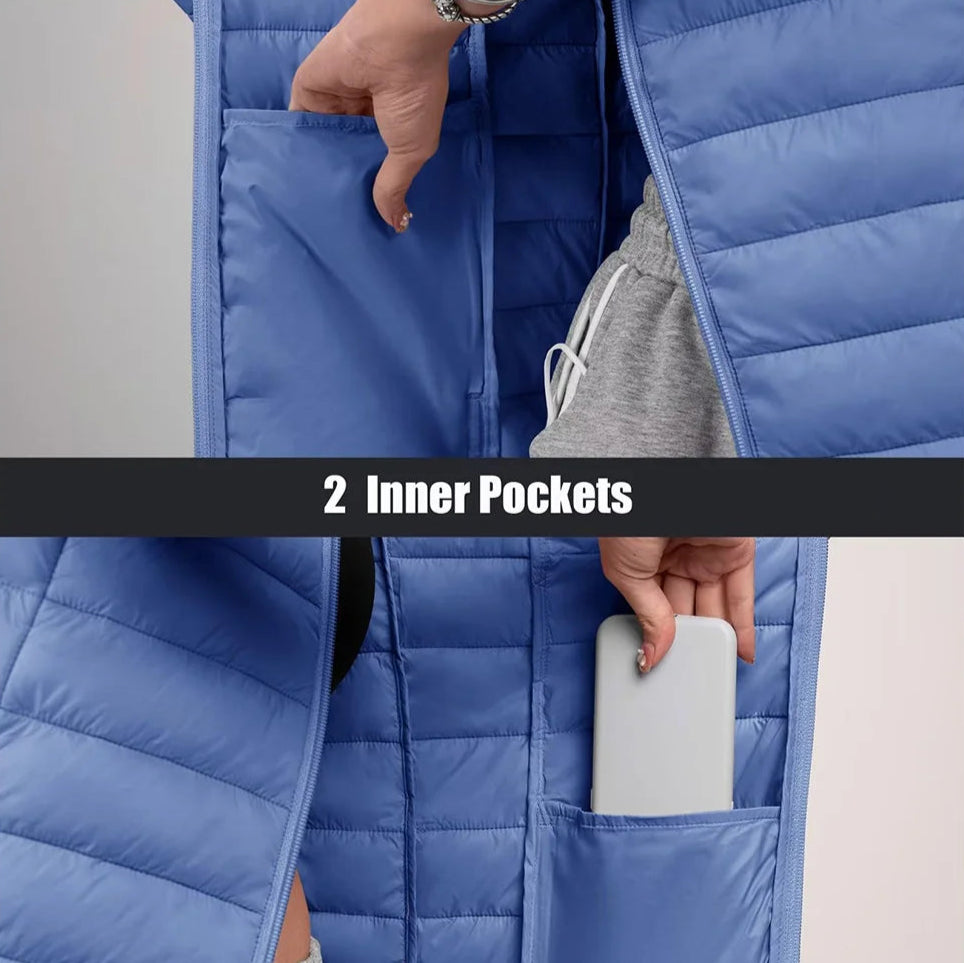 Lightweight Hooded Puffer Jacket – Warm, Waterproof & Stylish