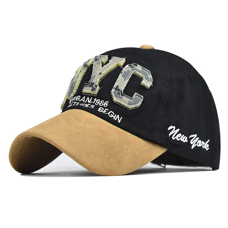 Retro-Style New York Snapback Baseball Cap