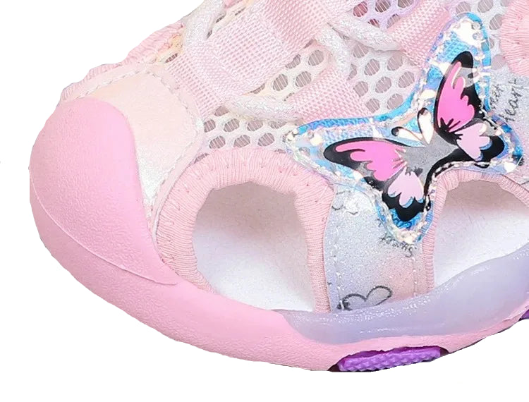 Disney Frozen Elsa LED Sandals – Magical Light-Up Summer Shoes for Girls