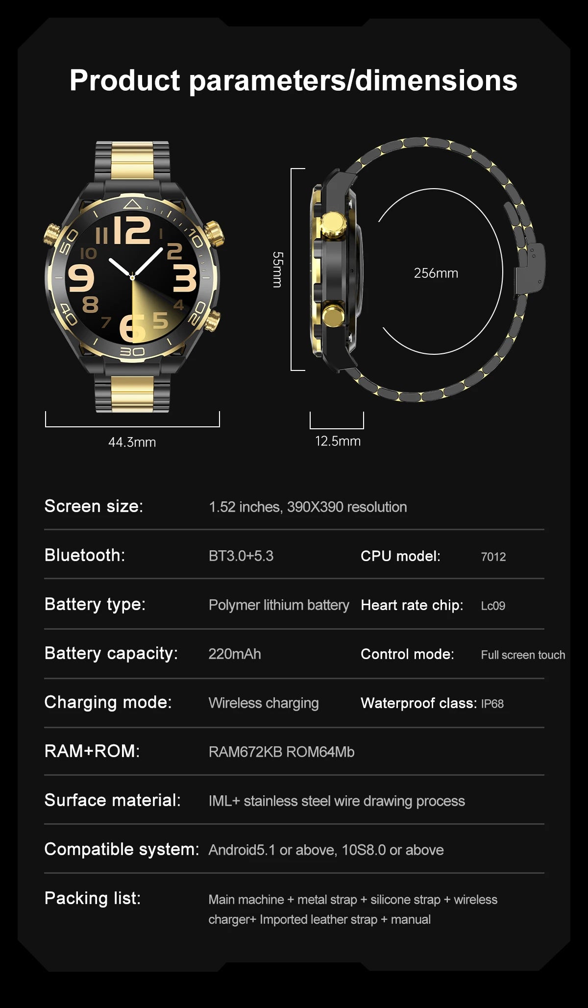 Men's Z91 Pro Max Smart Watch – HD Screen & AI Voice Assistant