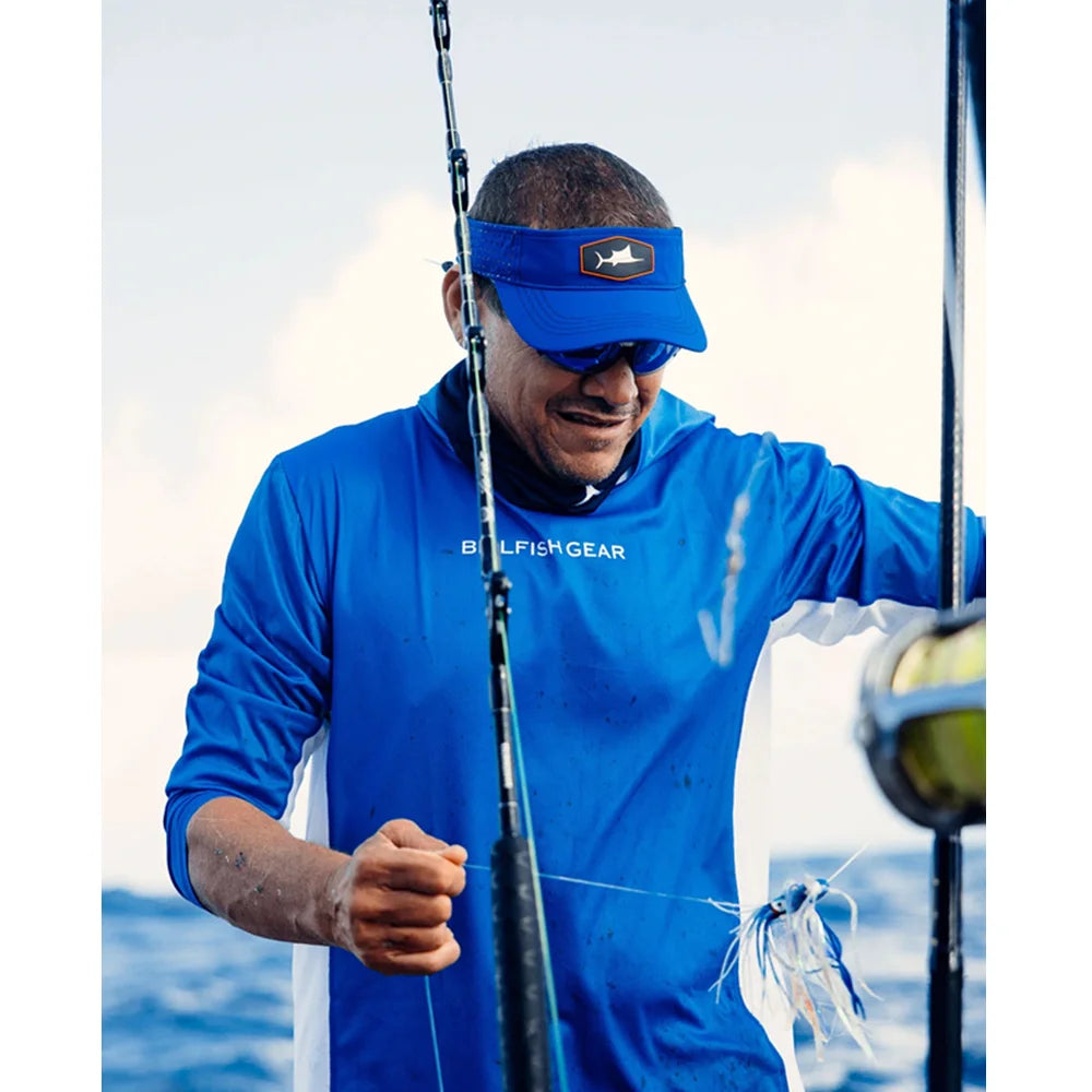 Long Sleeve Fishing Shirt with Hood, UV protection