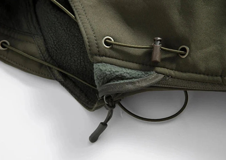 Soft Shell Tactical Jacket - Men’s Waterproof Fleece Hooded Coat