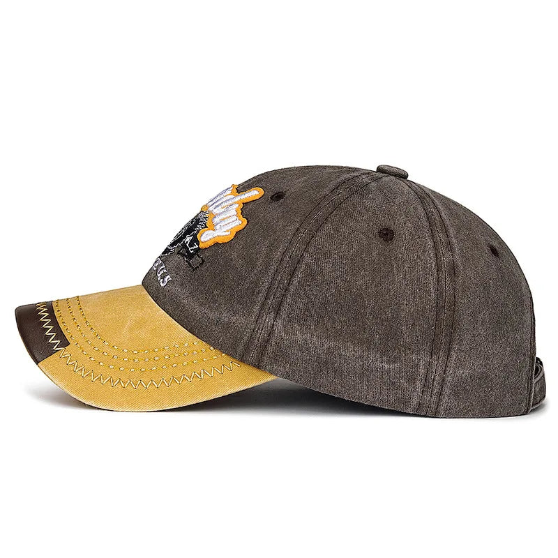 Unisex Denim Style Embroidered 'Superdry' Baseball Cap – American Retro Fashion