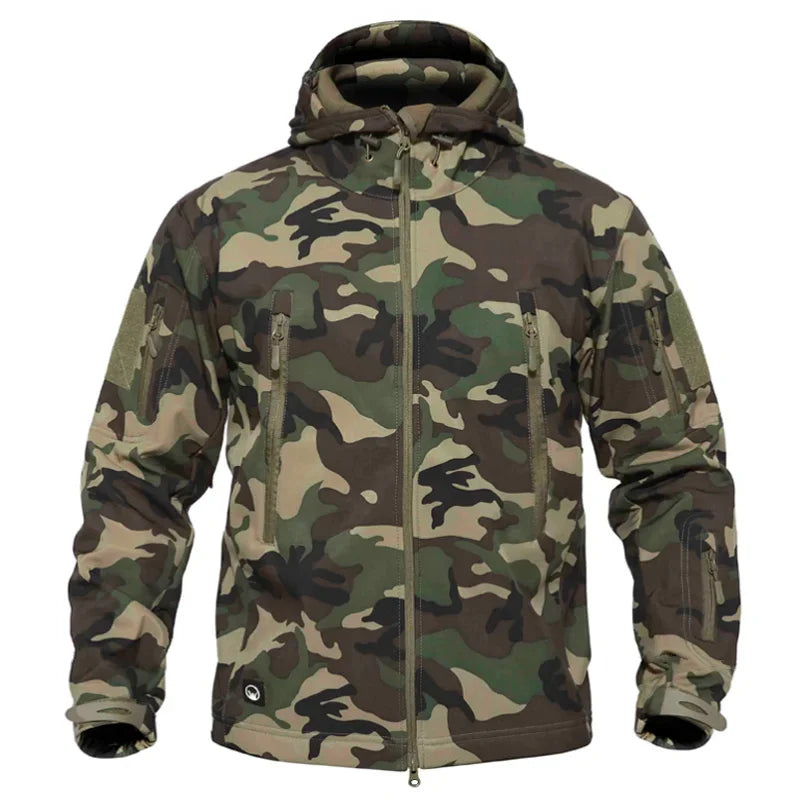Men's High-Quality Tactical Soft Shell Hooded Coat
