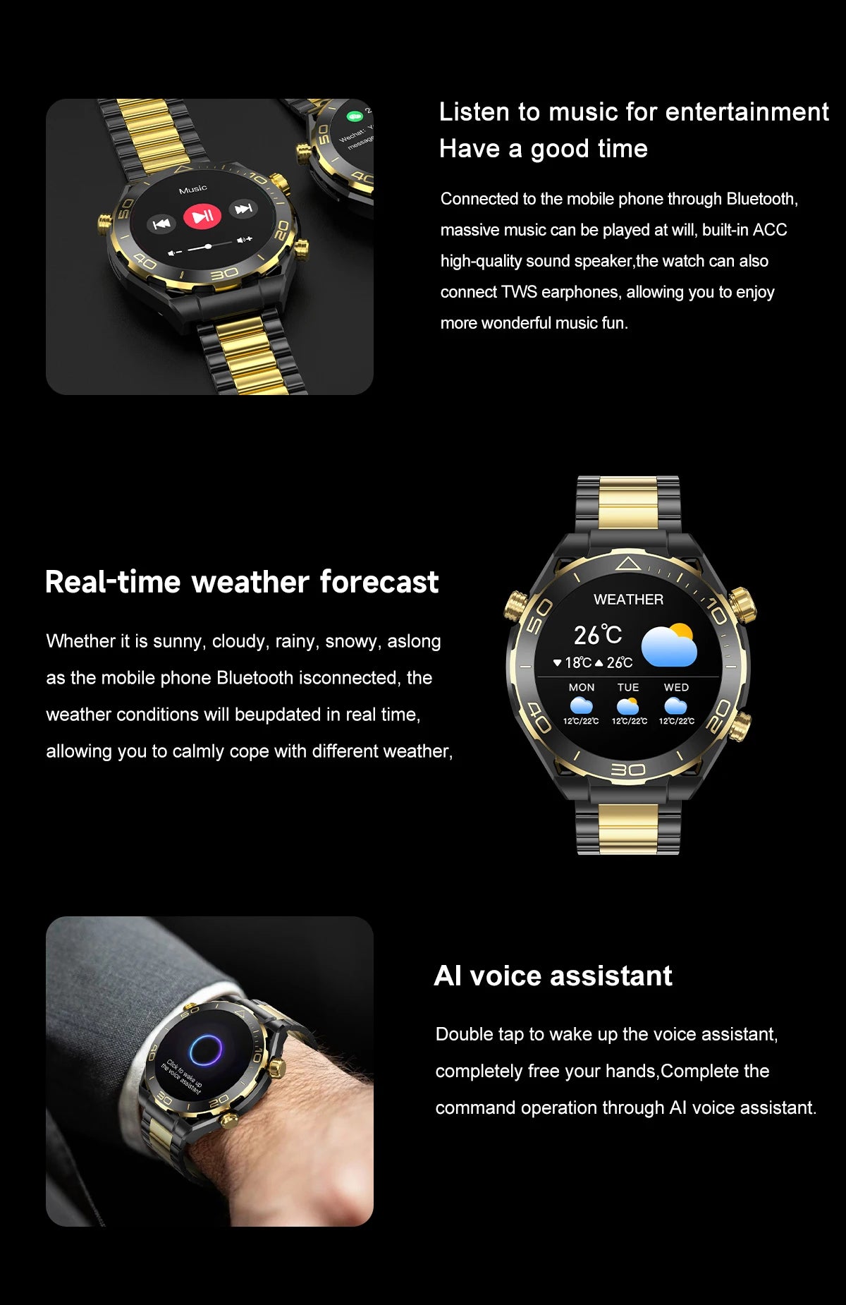 Men's Z91 Pro Max Smart Watch – HD Screen & AI Voice Assistant