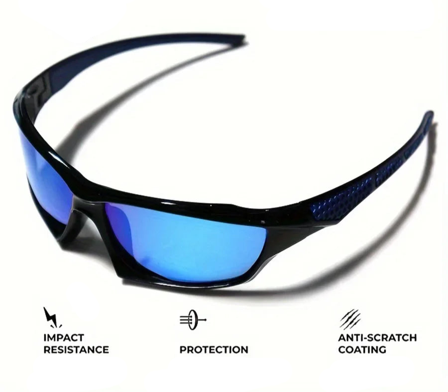 Fashion Sports Polarized Sunglasses – UV400 Protection with Round Metal Frame