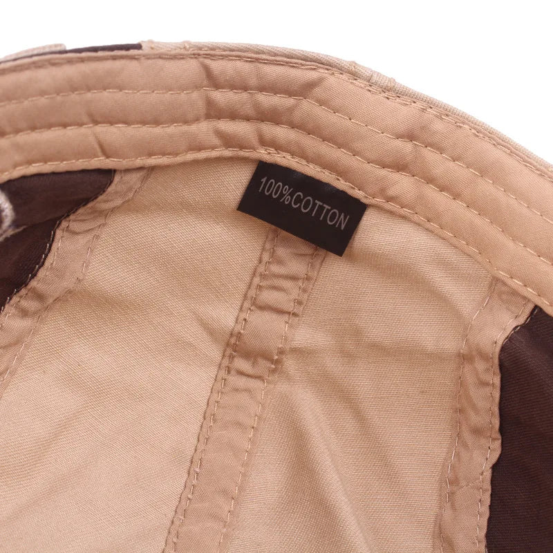 Brand Cotton Retro Beret with Embroidery – Effortless Style for All