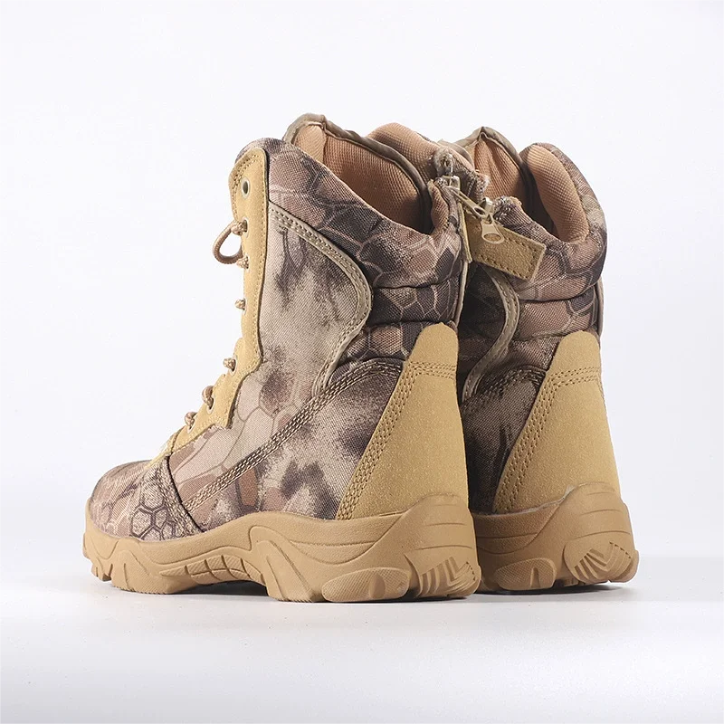 High-Top Tactical Boots – Camouflage & Durable for Outdoor Adventures