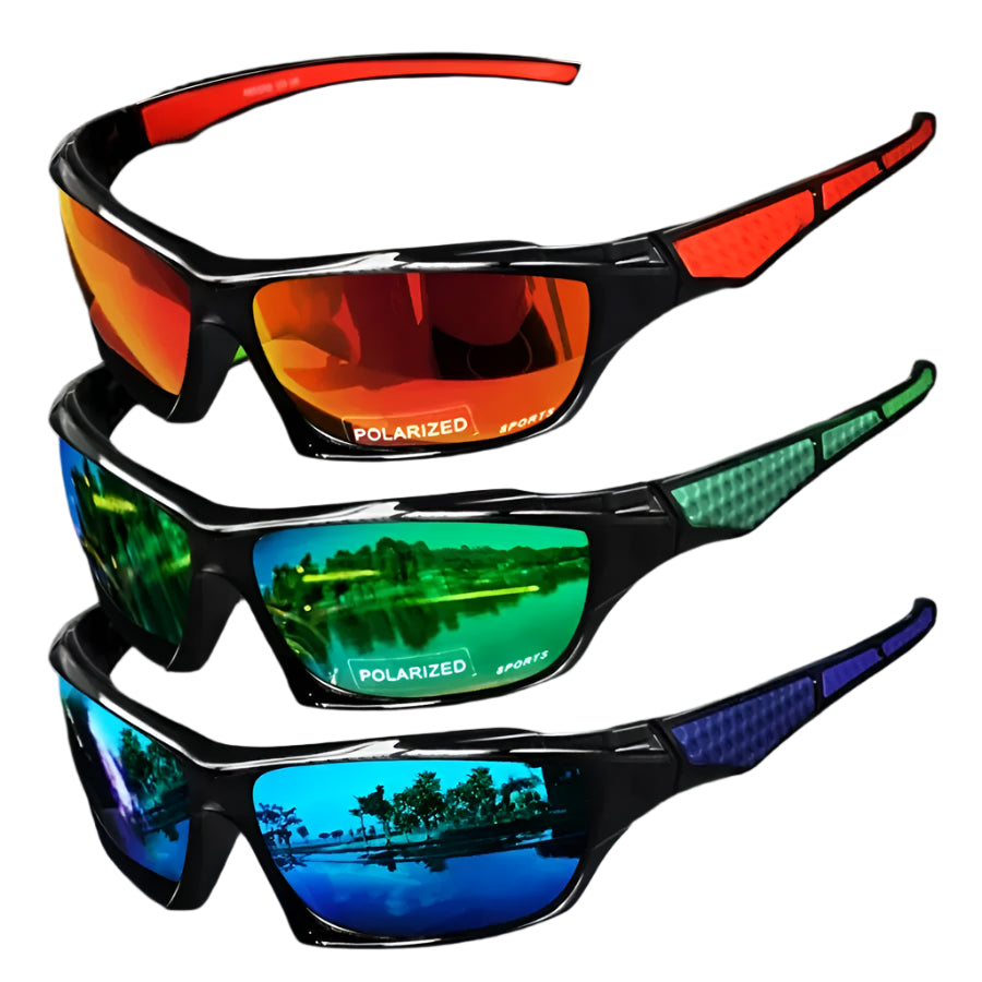 Fashion Sports Polarized Sunglasses – UV400 Protection with Round Metal Frame