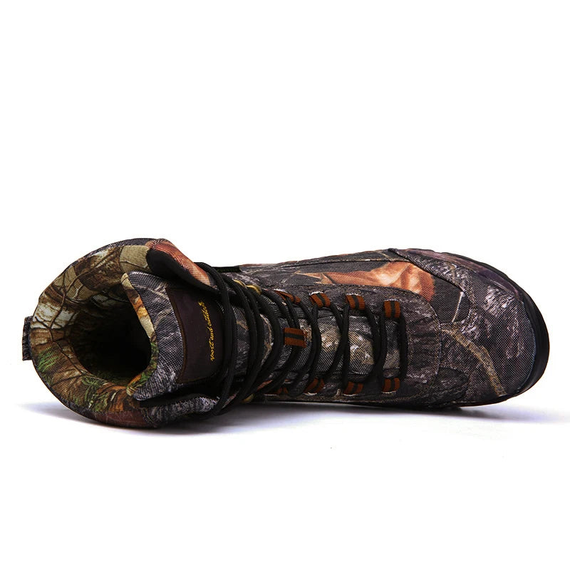 Men's Camouflage Hunting Boots – Lightweight, Waterproof, and Durable