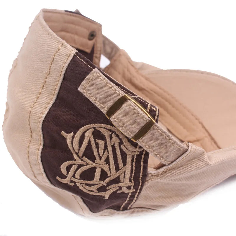 Brand Cotton Retro Beret with Embroidery – Effortless Style for All