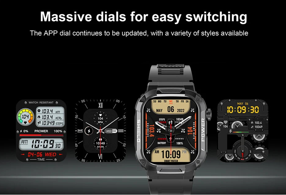 2024 Military-Grade Smartwatch – Rugged, Waterproof, and Ready for Action