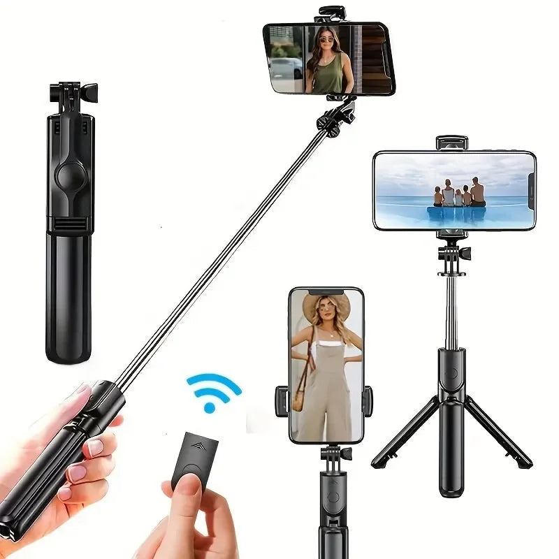 Extendable Selfie Stick Tripod: Perfect for Group Selfies, Live Streaming, and Video Recording