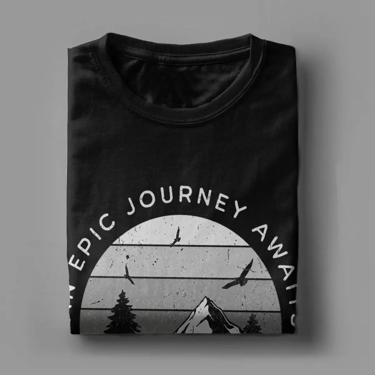 Men's Fellowship Hiking Co. T-Shirt – Pure Cotton Crew Neck for Adventure Lovers