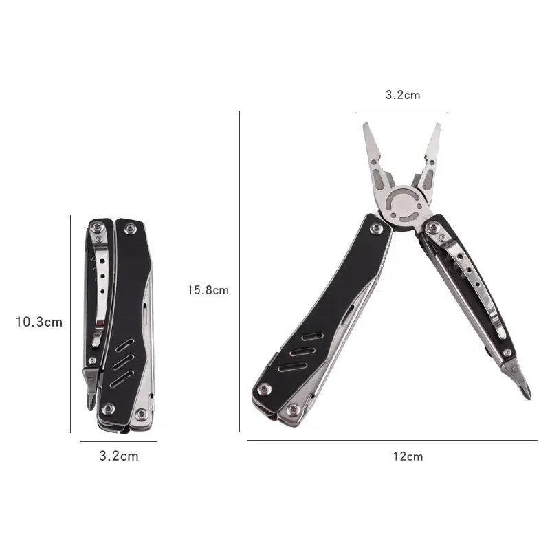 Multitool, Pliers, Folding Survival Tool Set