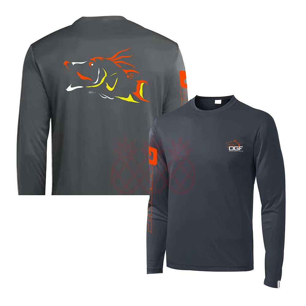 Long Sleeve UPF 50+ Fishing Jersey – Breathable Sun Protection