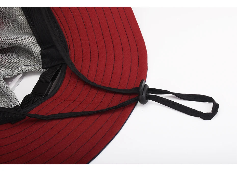 Adjustable Safari Sun Hat – Wide Brim UV Protection Summer Hat with Ponytail Hole