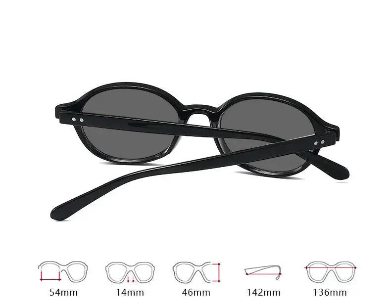 Retro Small Oval Sunglasses – Unisex Fashion Eyewear with UV400 Protection