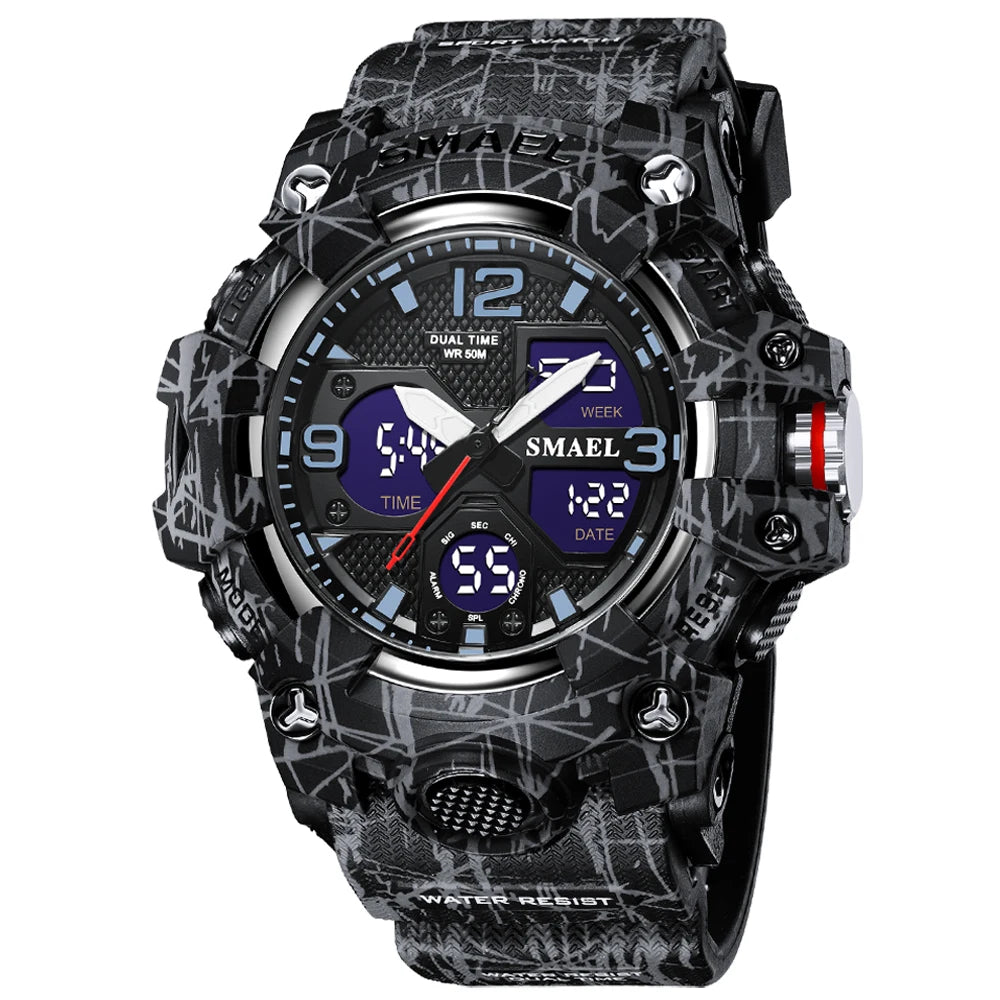New Camouflage Military Watch – Outdoor Sport, Waterproof & Multi-Function