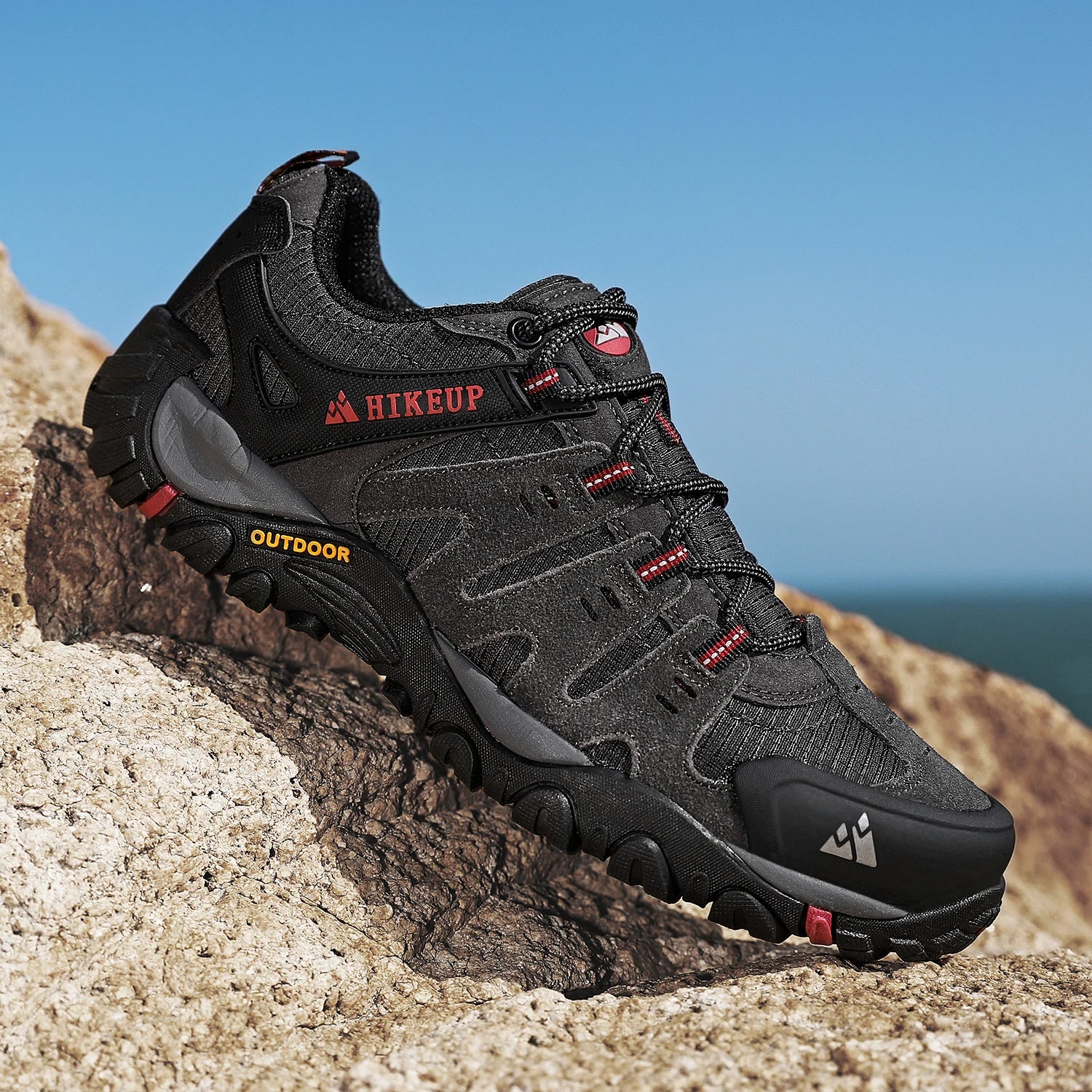 Men's Hiking Shoes – Suede Leather Outdoor Footwear