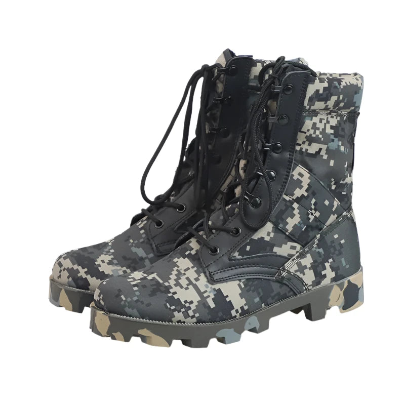 Tactical High-Top Boots – Shock-Absorbing and Durable for Outdoor Adventures