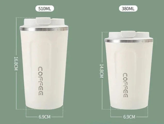 Stainless Steel Thermal Coffee Cup – Business Style Thermos Bottle