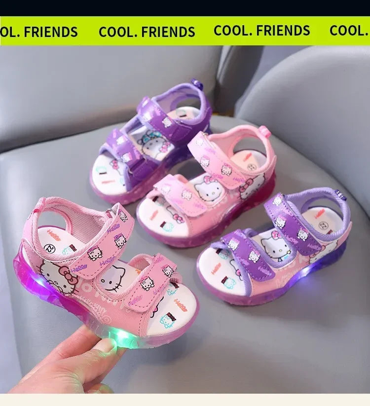 Hello Kitty LED Light Sandals – Cute & Comfy Summer Shoes for Toddlers