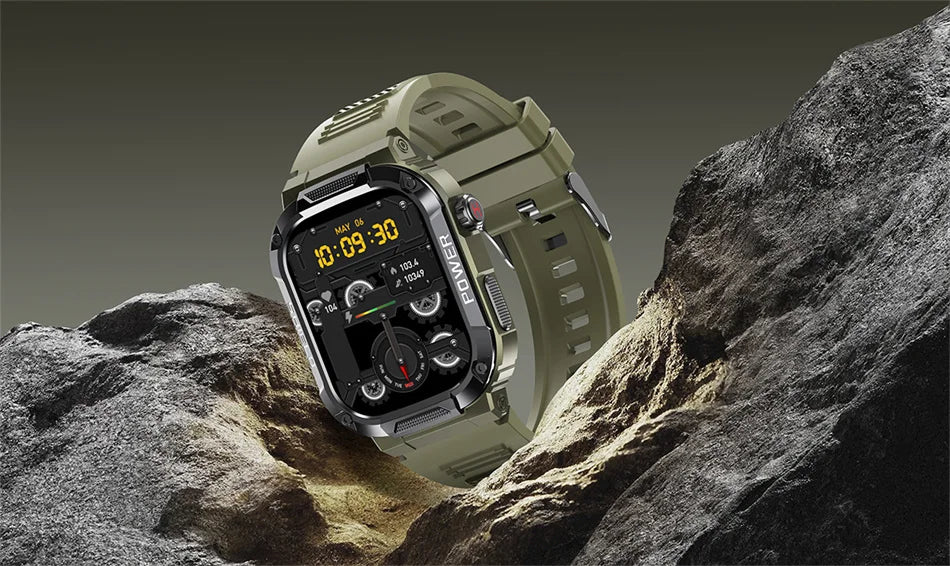 2024 Military-Grade Smartwatch – Rugged, Waterproof, and Ready for Action