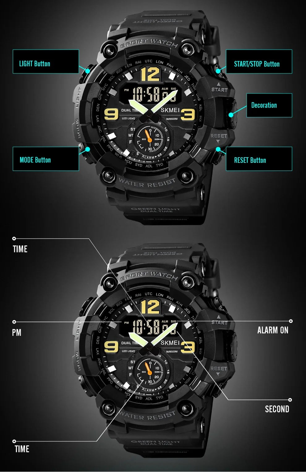 Military Digital Watch – Rugged Style Meets Performance
