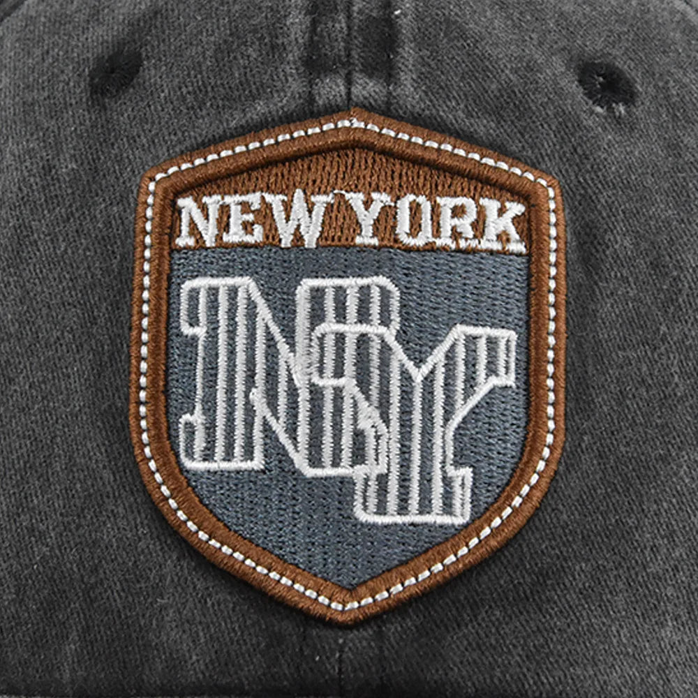 Retro-Style New York Snapback Baseball Cap