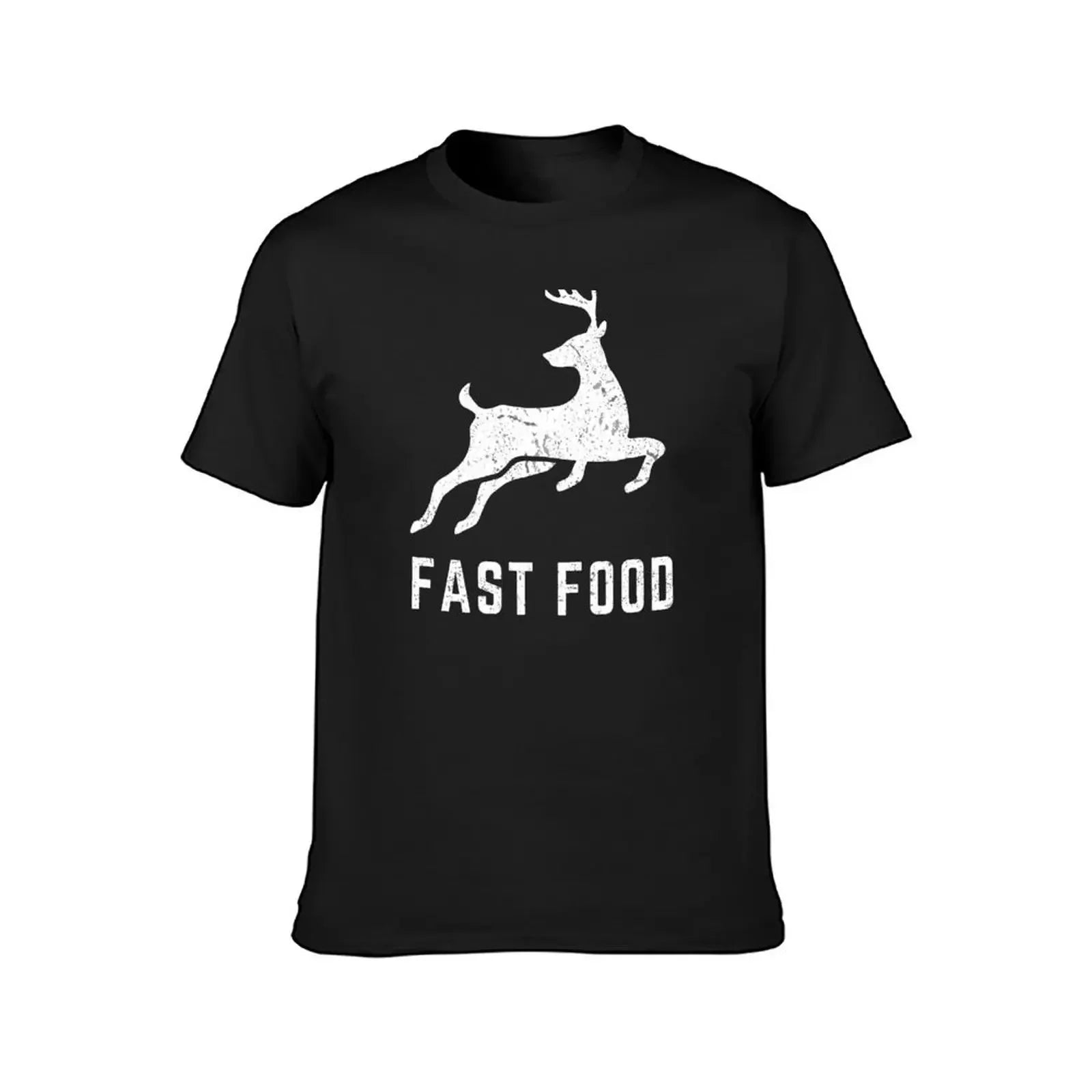 Fast Food Reindeer T-Shirt: Fun Graphic Tee for Men