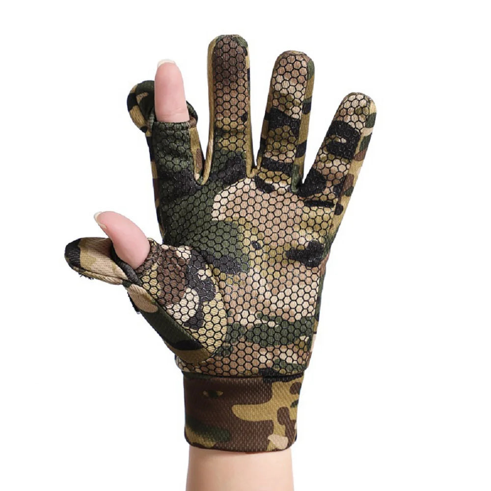 Tactical Gloves for Outdoors, Shooting, Hunting with foldable finger tips to enable use with Touch Screens