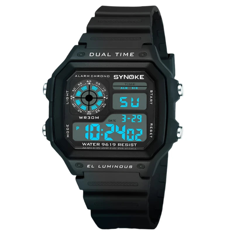 Outdoor Military Digital Watch for Men – Rugged, Fashionable & Multifunctional