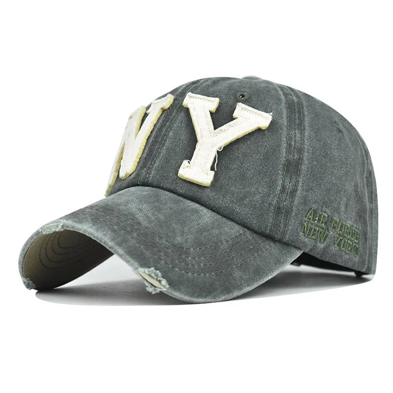 Retro-Style New York Snapback Baseball Cap