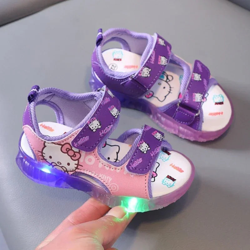 Hello Kitty LED Light Sandals – Cute & Comfy Summer Shoes for Toddlers