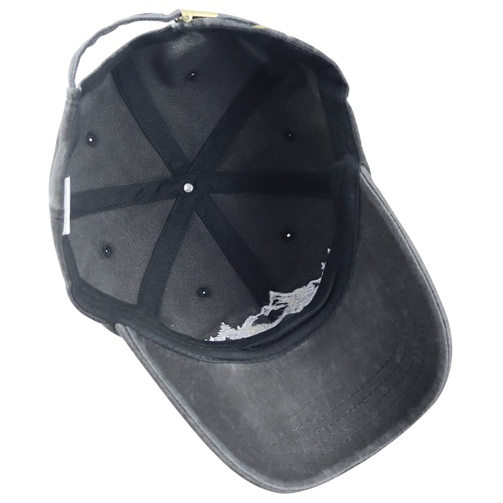 Unisex Mountain Trees Baseball Cap – Cotton Embroidered Outdoor Hat