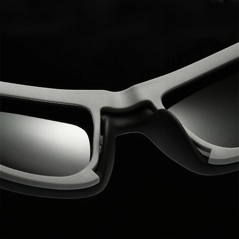 Nearsighted Prescription Sunglasses with Night Vision Lenses – Polarized Sports Sunglasses for Men - Black