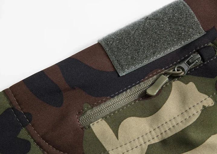 Soft Shell Tactical Jacket - Men’s Waterproof Fleece Hooded Coat