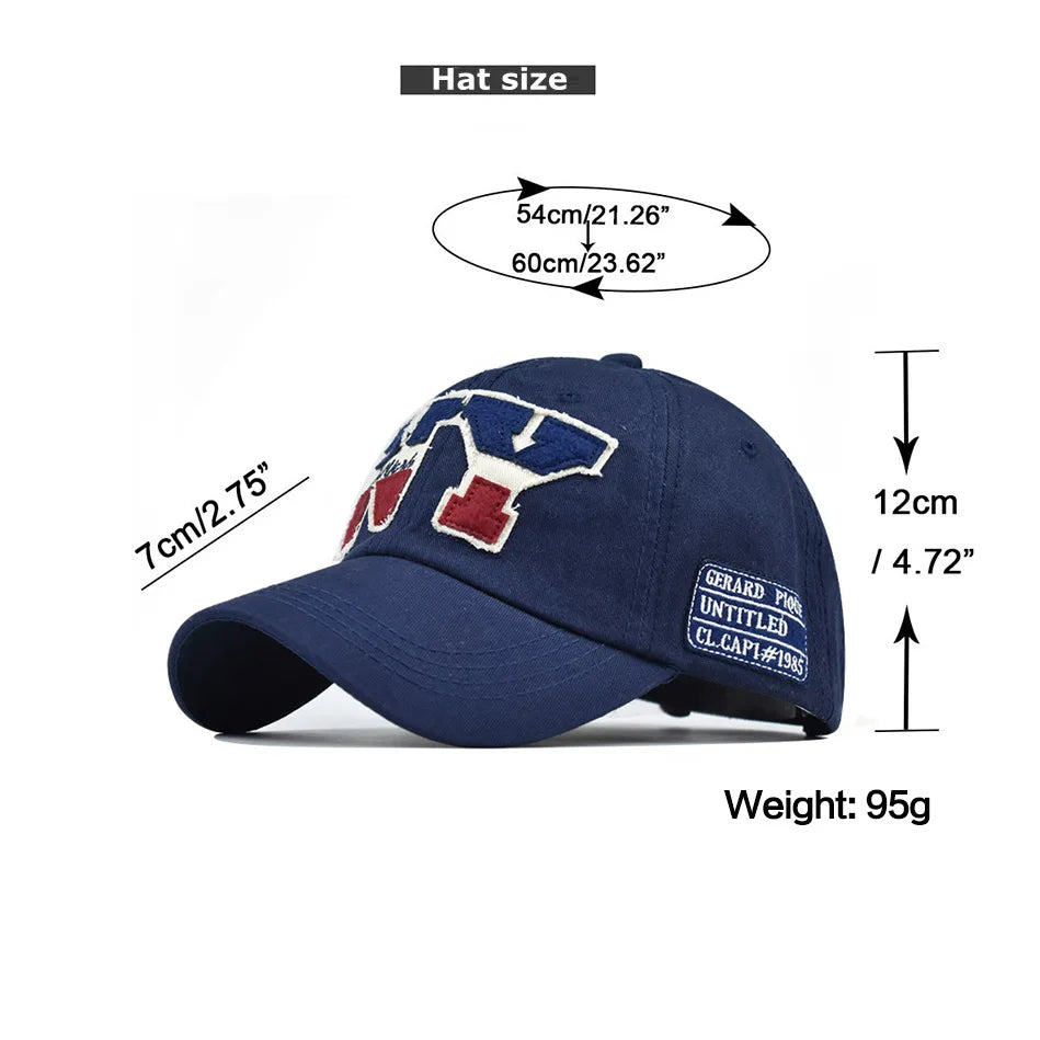 Retro-Style New York Snapback Baseball Cap