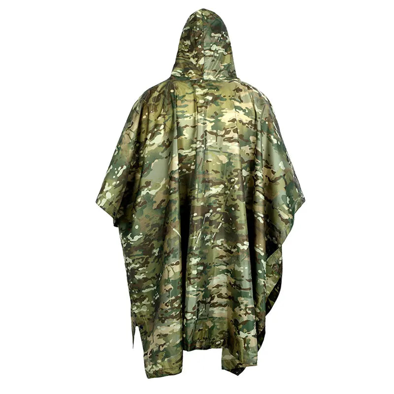 Unisex Camouflage Waterproof Poncho