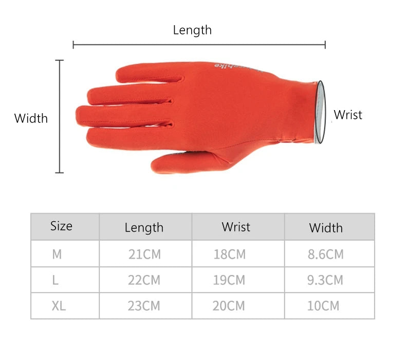 Unisex Thin Touch Screen Gloves – Non-Slip, Breathable, Full-Finger Gloves for Outdoor Sports
