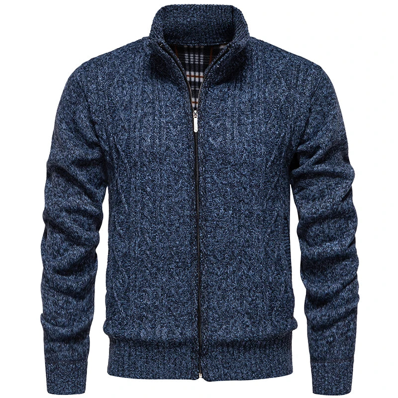Men's Zippered Cardigan – Cozy and Stylish for Autumn & Winter