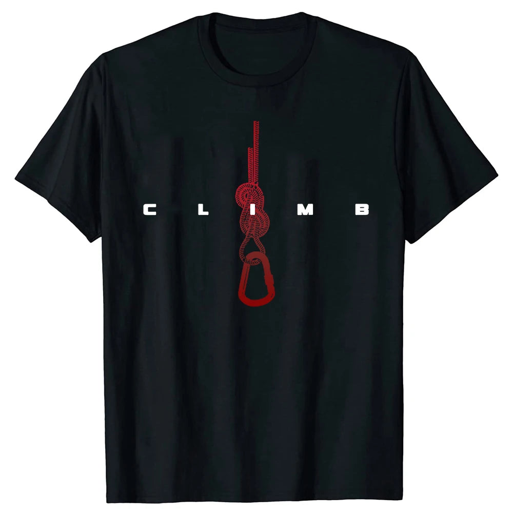 Rock Climbing Mountain T-Shirt | Adventure Sports Tee for Outdoor Enthusiasts