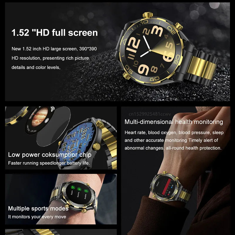 Men's Z91 Pro Max Smart Watch – HD Screen & AI Voice Assistant