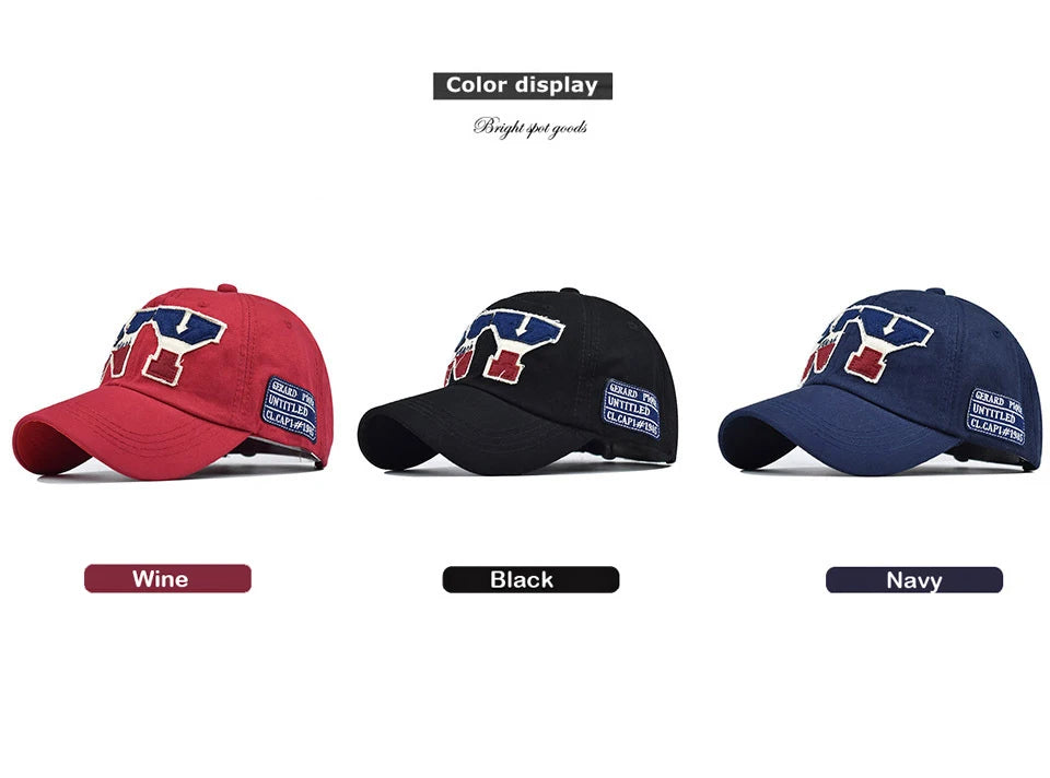 Retro-Style New York Snapback Baseball Cap