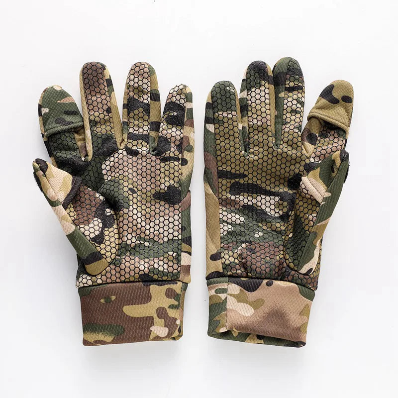Tactical Gloves for Outdoors, Shooting, Hunting with foldable finger tips to enable use with Touch Screens