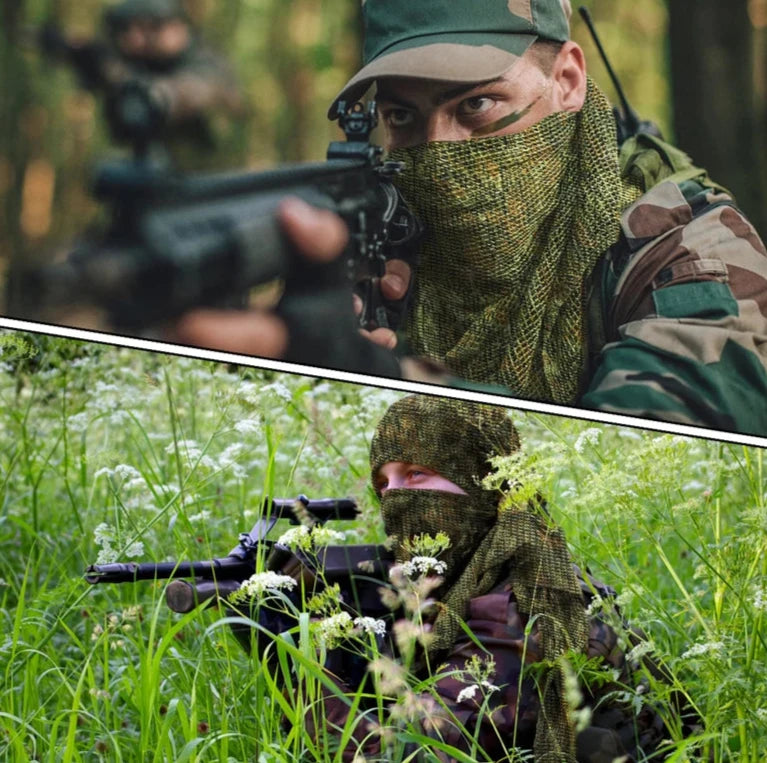 Military Tactical Scarf - Camo Mesh Hunting