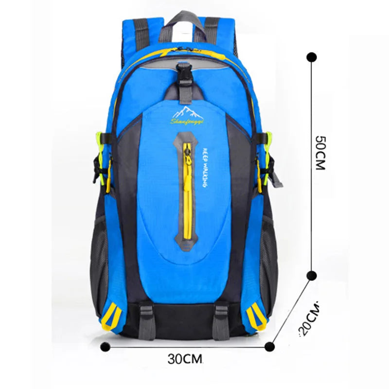 40L Mountaineering Backpack – Waterproof Outdoor Hiking Bag for Men and Women